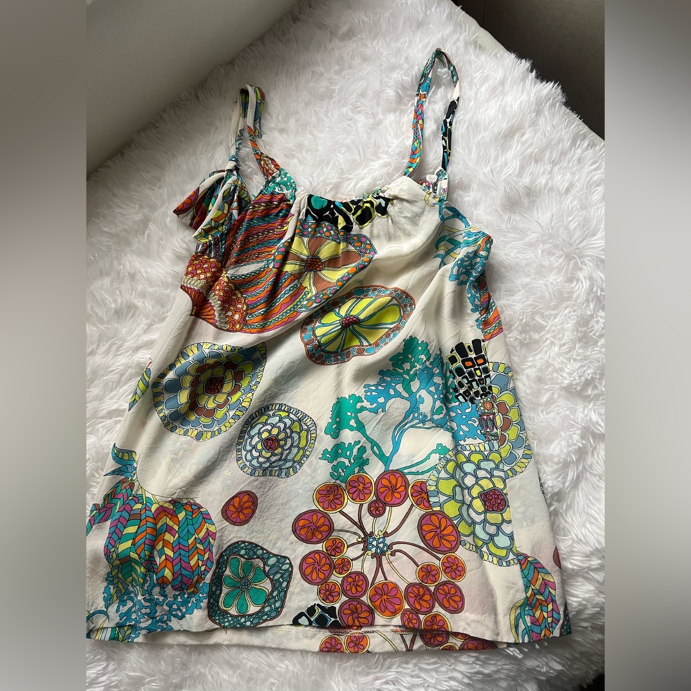 Banana RepublicColorful printed tank top / shell / blouse